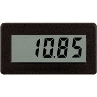Red Lion Voltage Panel Meter; 1.30" x 2.68"; 3.5 Digits; LCD; 9-28VDC; 0-200VDC Input